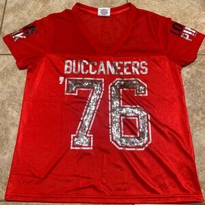 PINK Red Buccaneers '76 Sequin Jersey
